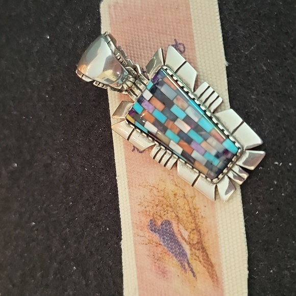 Carolyn Pollack Jewelry - Carolyn Pollack Native American Inlayed Multi-stone Pendant
